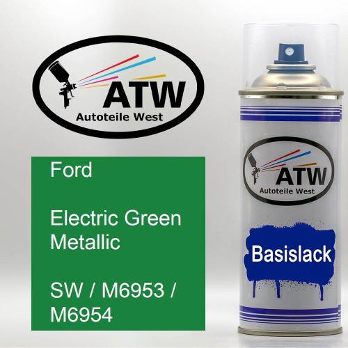 Ford, Electric Green Metallic, SW / M6953 / M6954: 400ml Sprühdose, von ATW Autoteile West.